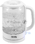 Чайник электрический Domfy DSW-EK304 1.7л. 2200Вт белый (корпус: стекло), вид 26