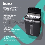 Шредер Buro Office BU-S900AF черный с автоподачей (секр.P-5) фрагменты 60лист. 21лтр. скрепки скобы пл.карты, вид 4