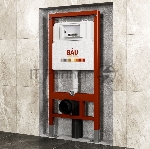 Инсталляция BAU PRO для подвесного унитаза с клавишей смыва BAU Soul, белая