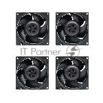Комплект вентиляторов для корпуса Arctic S8038-10K (4 Pack) черный, 80 мм, 10000 об/мин, 4 pin