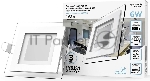 Светильник Glass кв 6W 490lm 4000K 220-240V IP20 монт Ø70х70 100*100*35 с дек стеклом LED
