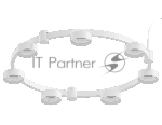 Корпус светильника C9236/7 SWH белый песок D635*70.5mm GX53/7
