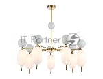 Светильник Ambrella light LH53106/7 BS/GR/FR латунь/серый/белый матовый G9*7 max 28W D800*800