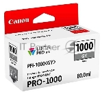 Картридж струйный Canon PFI-1000 GY серый
