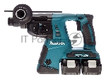 Перфоратор MAKITA DHR263RF4SDS+ 36В для 2-х акк 18В 4х3Ач LI-ION 3реж 2.5Дж 0-4800у/м 4.7кг кейс
