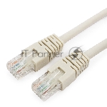 Патч-корд UTP Cablexpert PP6U-1M cat.6, 1м, литой, многожильный, серый