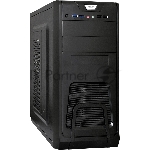 Компьютерный корпус Miditower ExeGate CP-603-UNS450 (ATX, БП UNS450 с вент. 12см, 2хUSB, аудио, черный)