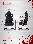 Кресло игровое A4Tech Bloody GC-660 черный Formula 999 искусственная замша с подголов. крестов. металл, вид 14