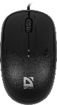 Мышь проводная Defender Datum MS-980 черный, 1000 dpi, USB, кнопки - 3