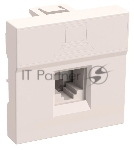 Розетка информационная РКИ-20-00-П RJ-45 UTP кат.5e (на 2 модуля) ПРАЙМЕР белая IEK