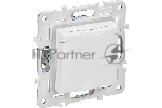 Розетка 1-м SKANDY 16А IP44 с заземл. защ. штроки с крышкой SK-R11W арктич. бел. IEK SK-R16-16-44-K01