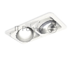 Комплект встраиваемого поворотного светильника Ambrella light XC7663023 SWH/MCH белый песок/хром матовый MR16 GU5.3 (C7663, N7033)