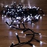 Гирлянда Neon-night "Кластер" 10 м, 200 LED, черный каучук, IP67, соединяемая, цвет свечения белый