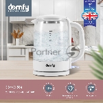 Чайник электрический Domfy DSW-EK304 1.7л. 2200Вт белый (корпус: стекло), вид 20