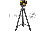 Лазерный уровень мультипризменный Denzel DLV-360-3T, 30 м, зеленый луч, Li-Ion 2,4 Aч, штатив, вид 15