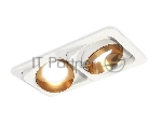 Комплект встраиваемого поворотного светильника Ambrella light XC7663024 SWH/PYG белый песок/золото желтое полированное MR16 GU5.3 (C7663, N7034)