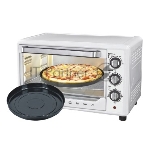 Мини-печь Sakura SA-7001WP 35л, духовка 1600Вт, механ.управление, 3 режима работы духовки (верх, низ, верх+низ), таймер на 60 минут, регулировка температуры духовки, комплектация - металлическая решетка, противень, круглая форма для выпечки (230х50 мм), ухват. Цвет: белый.