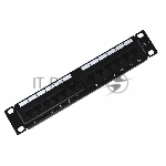 Патч-панель Rexant 10", 1U, 12 портов RJ-45, категория 5e, UTP неэкранированная,черная