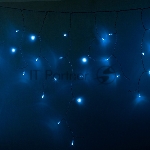 Гирлянда Neon-night Айсикл (бахрома) светодиодный, 2,4 х 0,6 м, прозрачный провод, 230 В, диоды синие, 88 LED