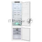 Встраиваемый холодильник Beko BCNA306E3S белый, 2 камеры, 215/69 л., морозилка снизу, No Frost