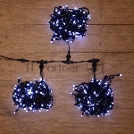 Гирлянда "LED ClipLight" 24V, 3 нити по 10 метров, цвет диодов Белый
