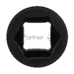 Головка ударная шестигранная Stels 19 мм, 1/2", CrMo