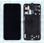 Дисплей для Samsung Galaxy A70 SM-A705F в сборе с тачскрином и рамкой (TFT) черный