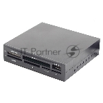 Устройство считывания 3.5"" Gembird FDI2-ALLIN1-02-B , черный, USB2.0+6 разъемов для карт памяти (SD/SDHC, T-Flash, XD, MS, M2, CF), коробка