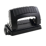 Дырокол Kw-Trio Classic Mini 09065BLACK, до 10 листов, металл черный, отверстий: 2, с линейкой
