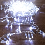 Гирлянда Neon-night "Кластер" 10 м, 400 LED, прозрачный ПВХ, IP65, соединяемая, цвет свечения белый