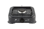 Плита настольная газовая Homestar HS-1201 чёрный, 3.2 кВт, газ, конфорки - 1, эмаль, поворотные переключатели