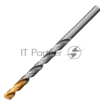 Сверло спиральное по металлу 10 х 184 мм, Р6М5, Golden Tip, удлиненное Denzel