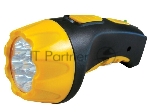 Фонарь LED 3807 (аккум 220В черн/жел. 7 LED; 2 режима SLA пласт. короб) Ultraflash 9216