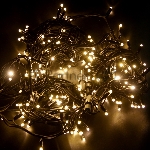 Гирлянда Neon-night "Дюраплей LED" 20 м, 200 LED черный каучук, мерцающий Flashing (каждый 5-й диод) свечение теплое белое
