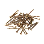 Саморез универсальный Kranz 3.5х35, желтый цинк, пакет (50 шт./уп.)