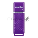 Флешка USB Smartbuy Quartz Violet (SB32GbQZ-V), 32Gb, USB 2.0, R/W 25/15, фиолетовый