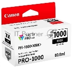 Картридж струйный Canon PFI-1000 MBK для IJ SFP PRO-1000 WFG. Матовый черный. 80 мл.