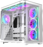 Корпус без блока питания Raijintek ATREUS BT7, Midi-Tower, TG, 7x120мм ARGB, 2xUSB-A 3.0 + 1xUSB Type-C , E-ATX, ATX, mATX, mITX White