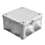 Коробка распр. ОП 85х85х45 7 выходов 3 гермоввода IP54 крышка на винтах сер. Epplast 130112