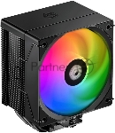 Кулер Cooler ID-Cooling SE-904-XT ARGb BLACK LGA1851/1700/1200/115X/AM5/AM4 (TDP 180W, PWM, 4 тепл.трубки прямого контакта, FAN 100мм, Addressable RGb LED) RET