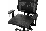 Кресло руководителя эргономичное Метта Yoga Spine Black Edition черный сиденье черный сетка с подголов. крестов.5-луч. металл хром, вид 11