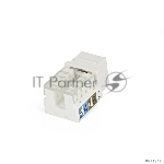 Вставка Keystone Jack Hyperline KJ9-8P8C-C6-90-WH RJ-45(8P8C), категория 6, белая