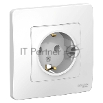 Розетка СП Blanca 16А 250В без шторок с заземл. бел. SchE BLNRS001011