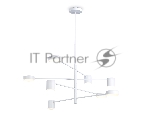 Подвесной светодиодный светильник Ambrella light FL51688/8 WH белый 3000K/4200K/6400K 48W D900*1000 (Без ПДУ)