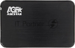 Внешний корпус для HDD AgeStar 3UB2A8-6G SATA алюминий черный 2.5"