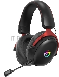 Гарнитура Marvo HG9076W Tactic X Pro чёрный, беспроводная + проводная, радиоканал, до 12 ч, подсветка, совместимость с PS5, Xbox