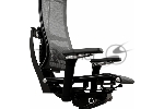 Кресло руководителя эргономичное Метта Yoga Spine Black Edition черный сиденье черный сетка с подголов. крестов.5-луч. металл хром, вид 12