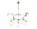 Люстра Ambrella light LH56031/5+1 BS/CL латунь/прозрачный E14*6 max 40W D680*1200
