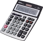 Калькулятор бухгалтерский Deli E39265 серый 16-разр., вид 13
