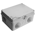 Коробка распр. ОП 150х110х70 10 выходов 6 гермовводов IP54 крышка на винтах сер. Epplast 210302